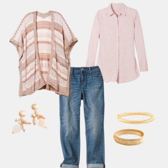 Textures Shine Ruana Wrap - Picture 5 of 5